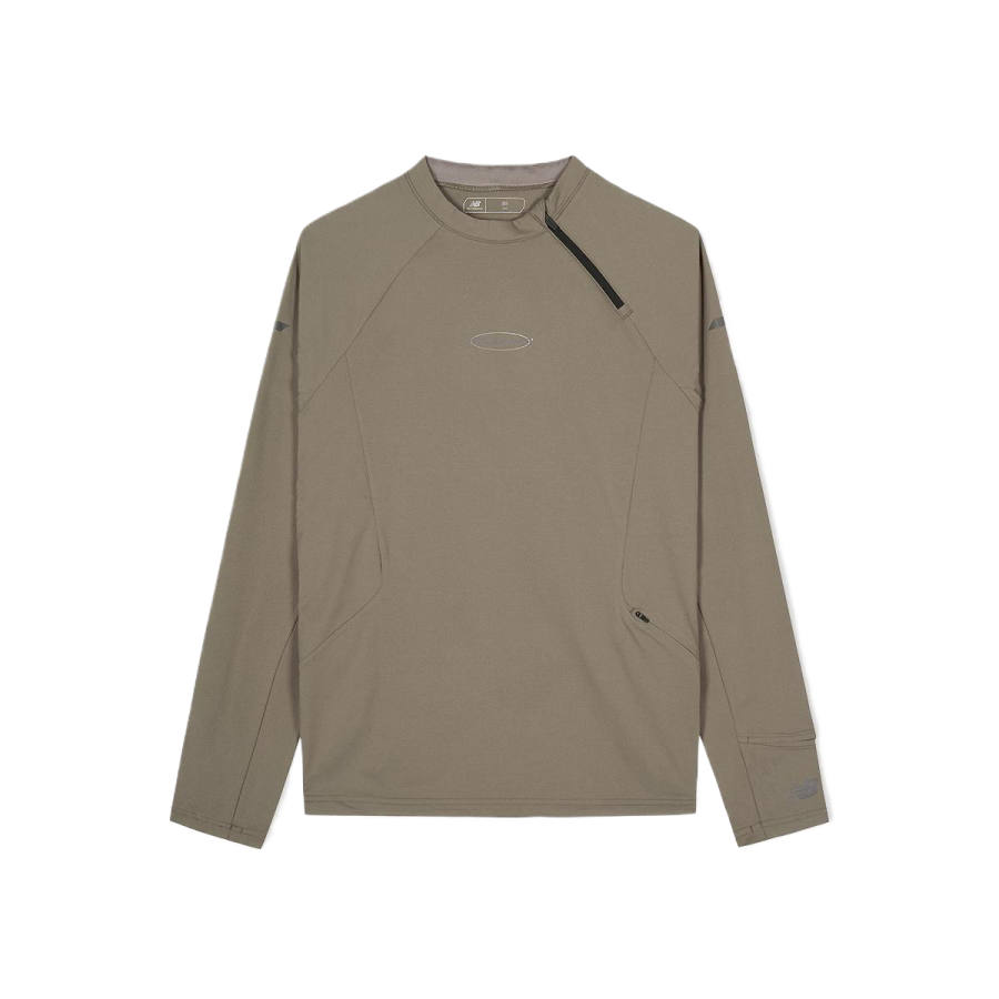 New Balance New Balance T Shirts Unisex Khaki Brown Crew Neck