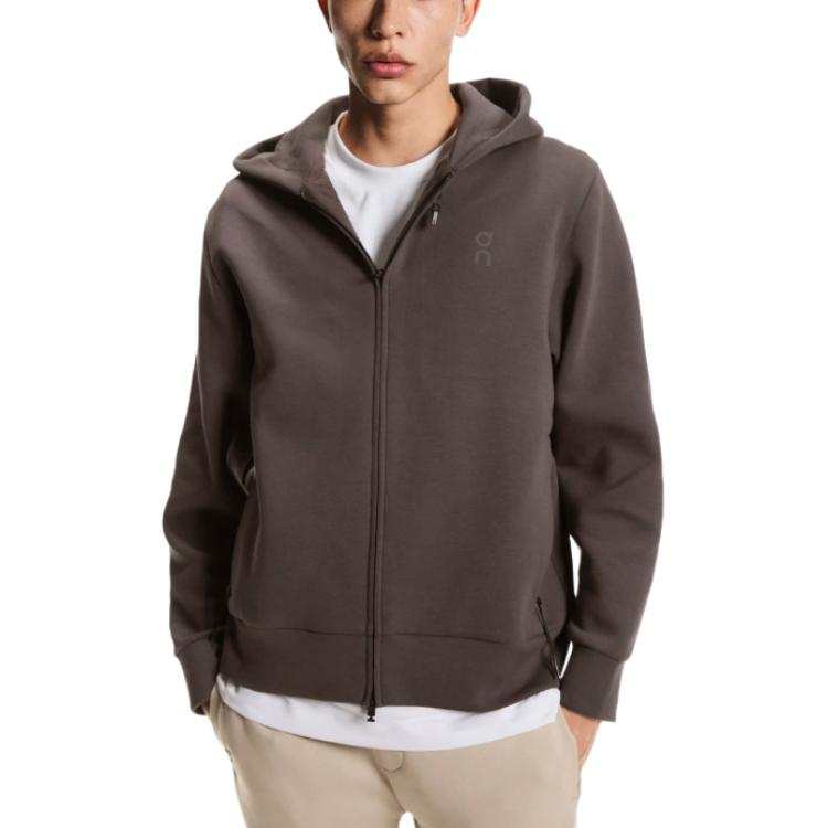 On On Jackets Men's Dark Gray Hooded Moderate Other