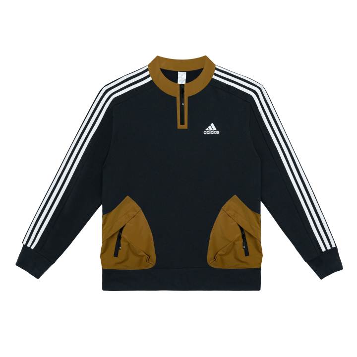 Adidas Adidas Sweatshirts Unisex Black/Black Stand Collar Moderate
