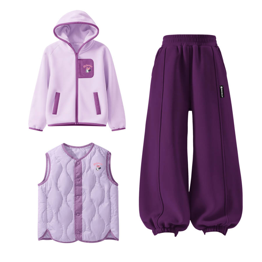 Disney Kids Casual Sportswear Hooded Thickened