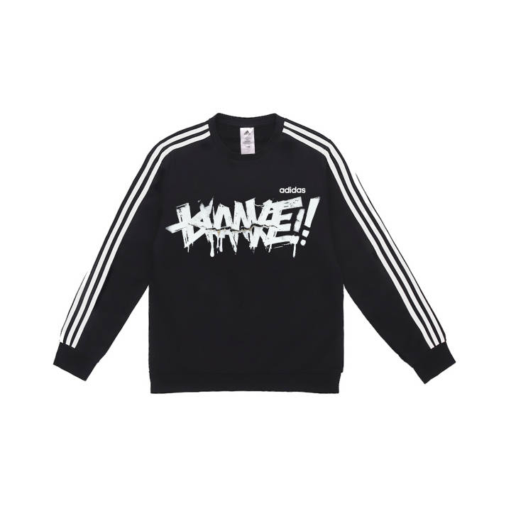 Adidas Adidas Sweatshirts Men's Black Crew Neck Moderate