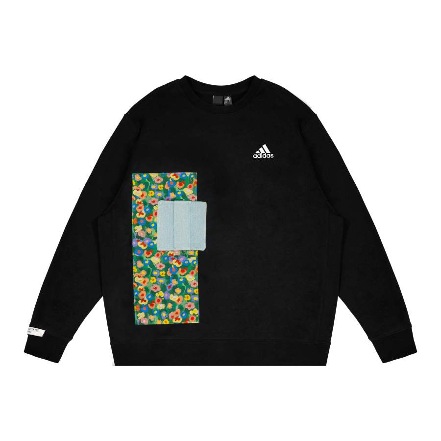Adidas Adidas Sweatshirts Unisex Black Crew Neck Moderate Regular