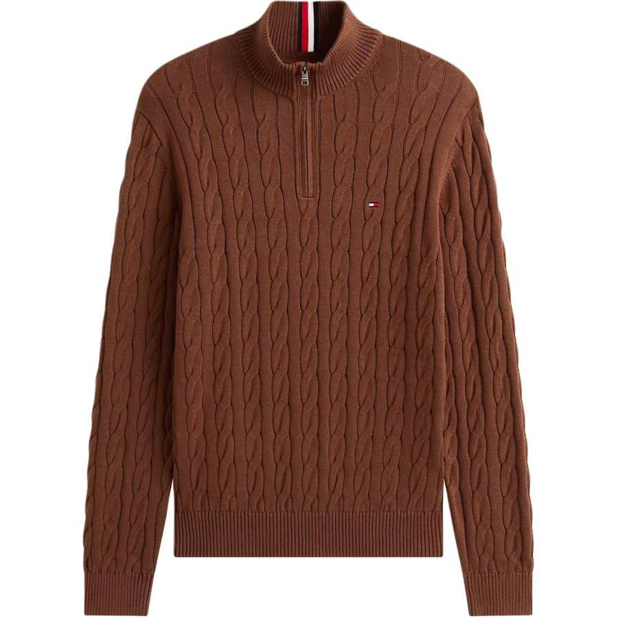 Tommy Hilfiger Sweaters Men's Brown Turtleneck Moderate