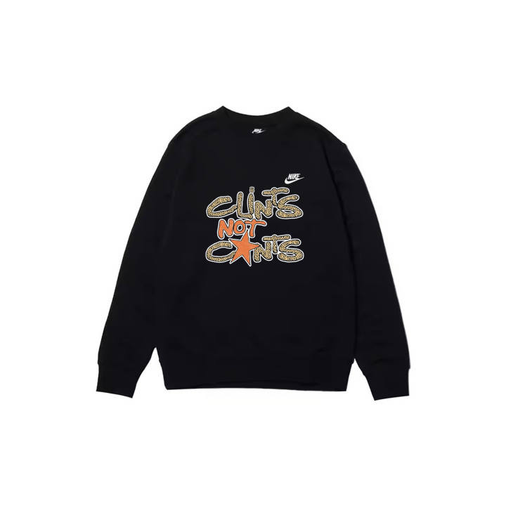 Nike Nike Sweatshirts Men's Black Crew Neck Moderate