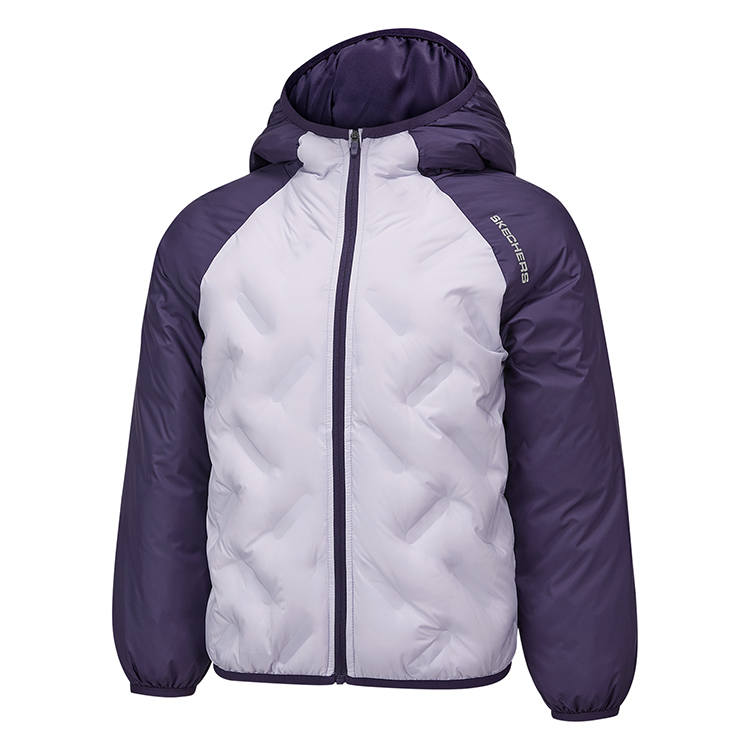 Skechers Fall Winter Down Jacket Kids' Dark Leaf Purple