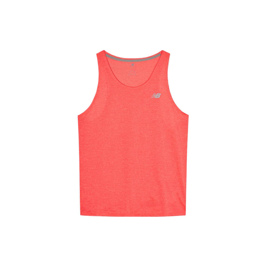 New Balance New Balance Tank Tops Men's Coral Red Crew Neck Moderate Other