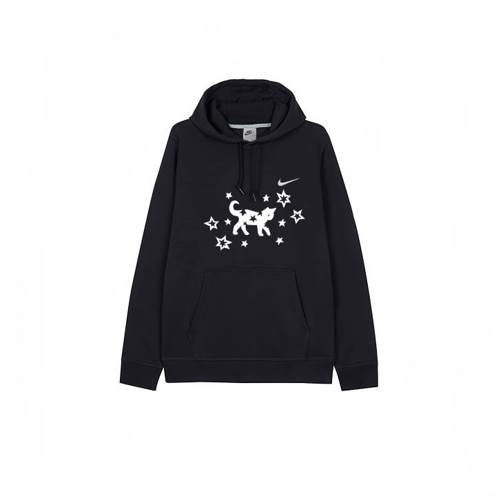 Nike Nike Sweatshirts Men's Black Hooded Moderate