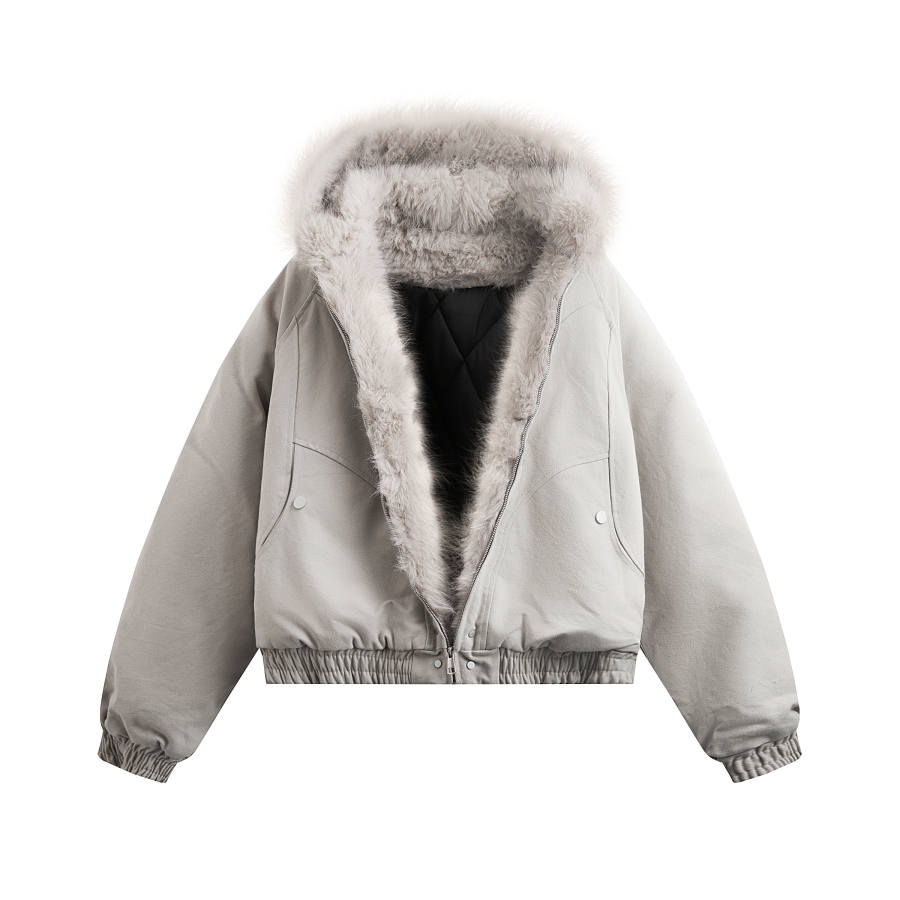 JASONWOOD Puffer Jackets Unisex Hooded Non Detachable Moderate