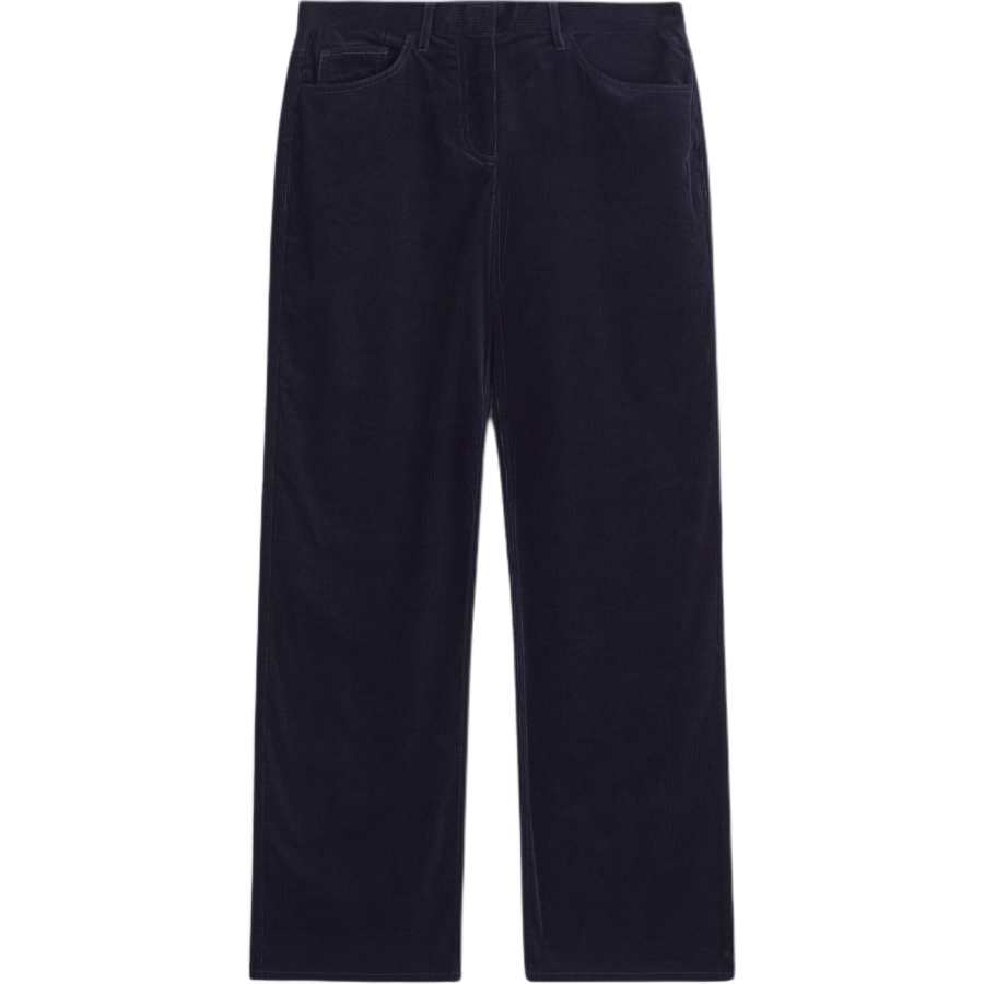 COS Casual Pants Women's Navy Blue Moderate Straight Fit Pants