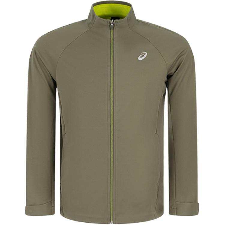 ASICS ASICS Jackets Men's Dark Green Stand Collar Moderate Other