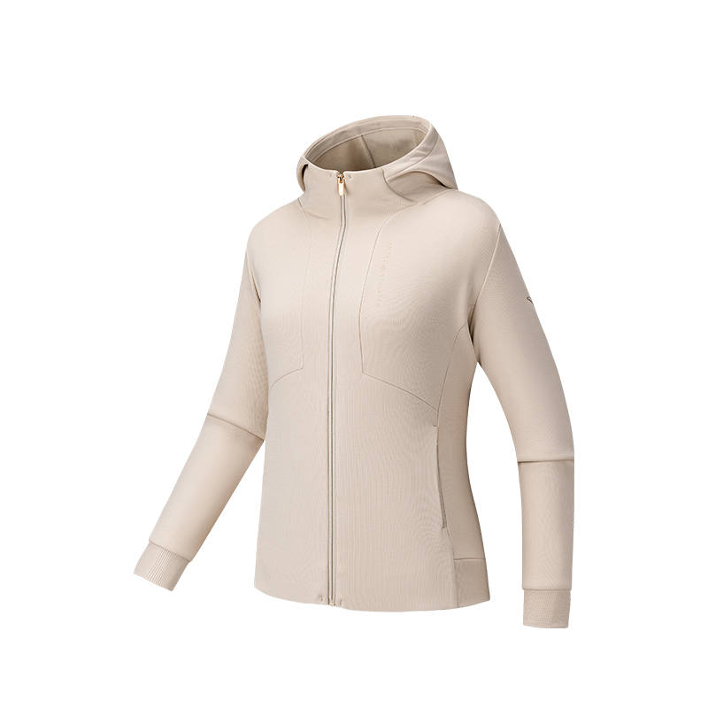 Anta Fall Collection Long Sleeved Knitted Fabric Sports T Shirt Women's