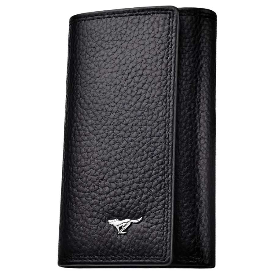 SEPTWOLVES SEPTWOLVES Cow Leather Key Pouch Regular Men's Coffee/Black