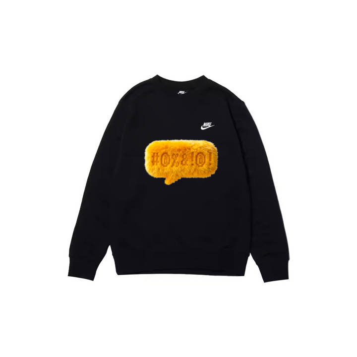 Nike Nike Sweatshirts Men's Black Crew Neck Moderate