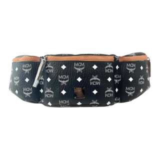 MCM Canvas Fanny Pack Large Unisex Black
