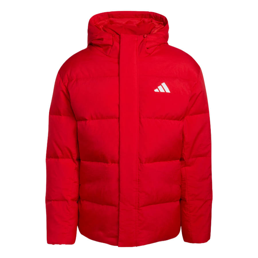 Adidas Adidas Down Jackets Unisex Red Hooded Fleece Lined
