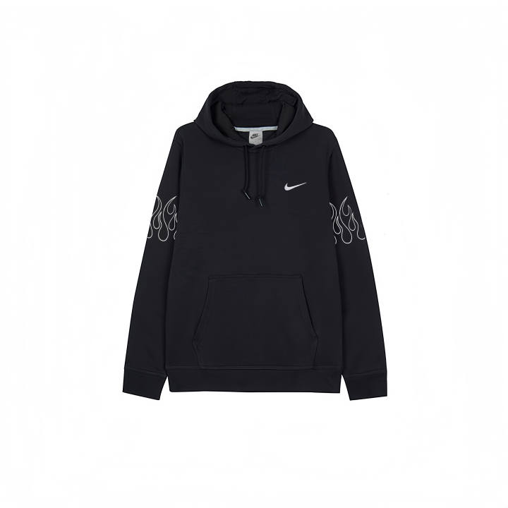 Nike Nike Sweatshirts Men's Black Hooded Thickened