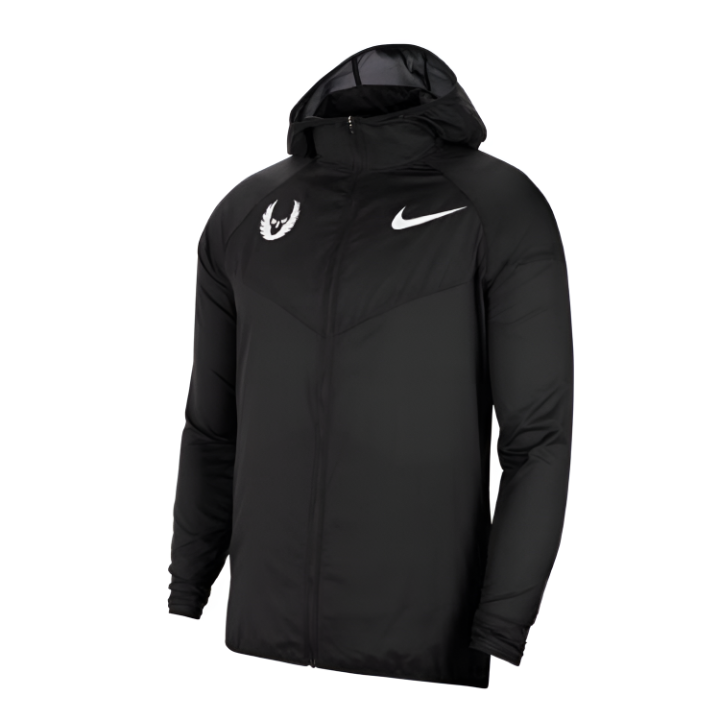 Nike Nike Trench Coats Unisex Black Hooded Moderate