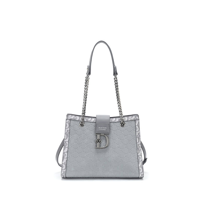 SEPTWOLVES SEPTWOLVES Pu Shoulder Bag Regular Women's Gray