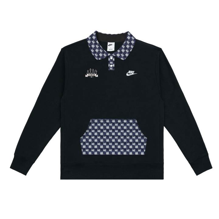 Nike Nike Sweatshirts Unisex Black Polo Collar Moderate