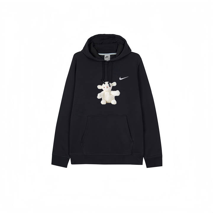 Nike Nike Sweatshirts Men's Black Hooded Thickened