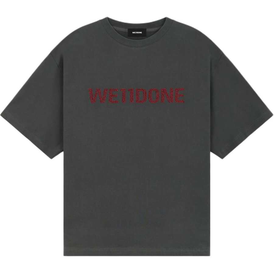 WE11DONE WE11DONE T Shirts Unisex Gray Crew Neck