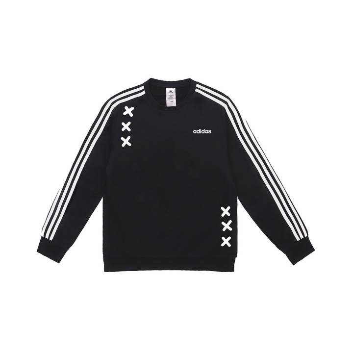 Adidas Adidas Sweatshirts Men's Black Crew Neck Moderate