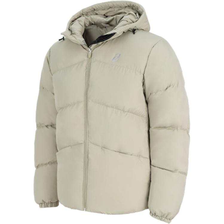 ASICS ASICS Down Jackets Men's Light Green Hooded Moderate