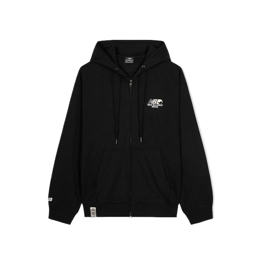 New Balance New Balance Sweatshirts Unisex Black Hooded Detachable Moderate