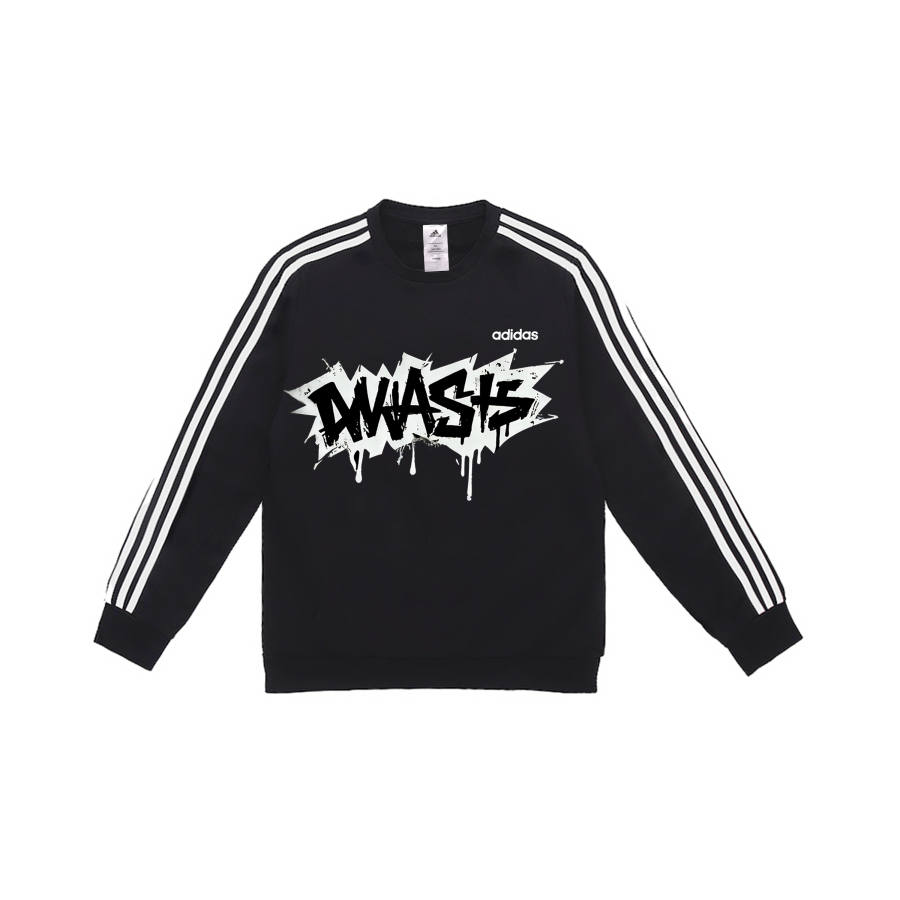 Adidas Adidas Sweatshirts Men's Black Crew Neck Moderate