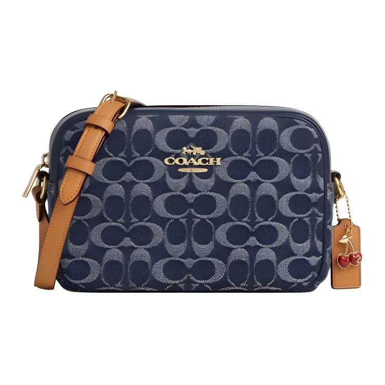 COACH Jamie Denim Shoulder Bag, Crossbody Bag Small Women's Blue