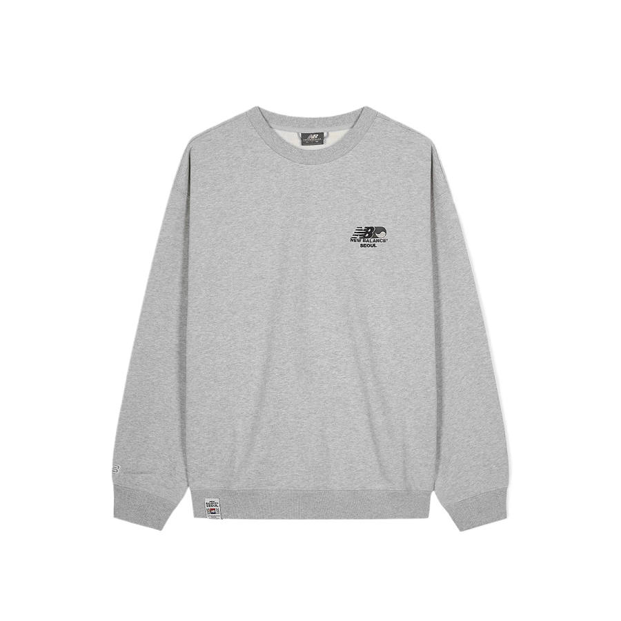 New Balance New Balance Sweatshirts Men's Milan Gray Crew Neck Moderate