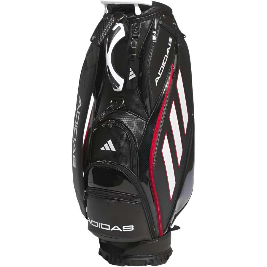 Adidas Adidas Polyurethane Travel Storage Bag Men's Black & Red