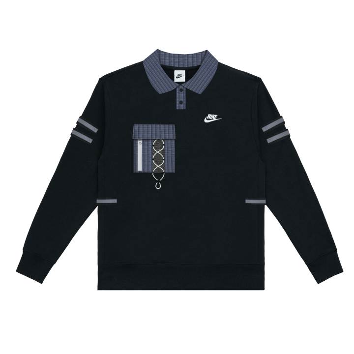 Nike Nike Sweatshirts Unisex Black Polo Collar Moderate
