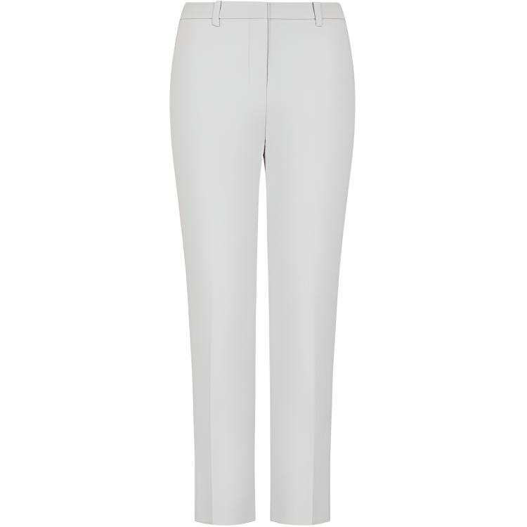EMPORIO ARMANI Casual Pants Women's Light Gray Moderate Straight Fit Pants