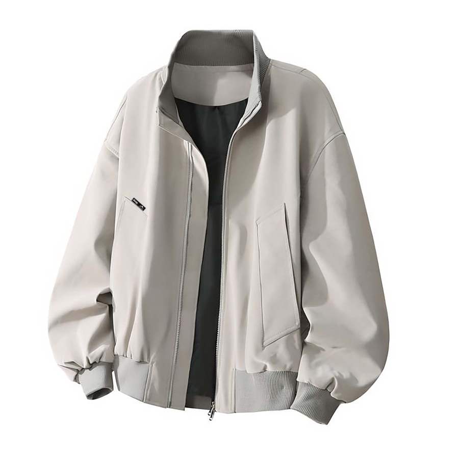 Jeep Jeep Leather Jackets Unisex Stand Collar Moderate