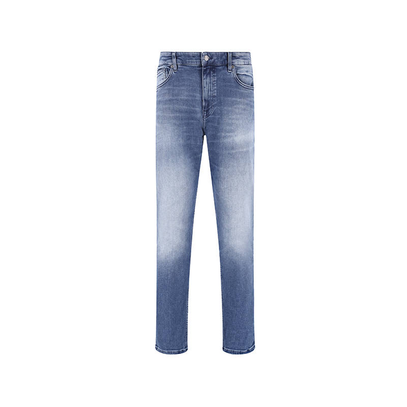 Hugo Boss Logo Patch Fadded Denim Jeans