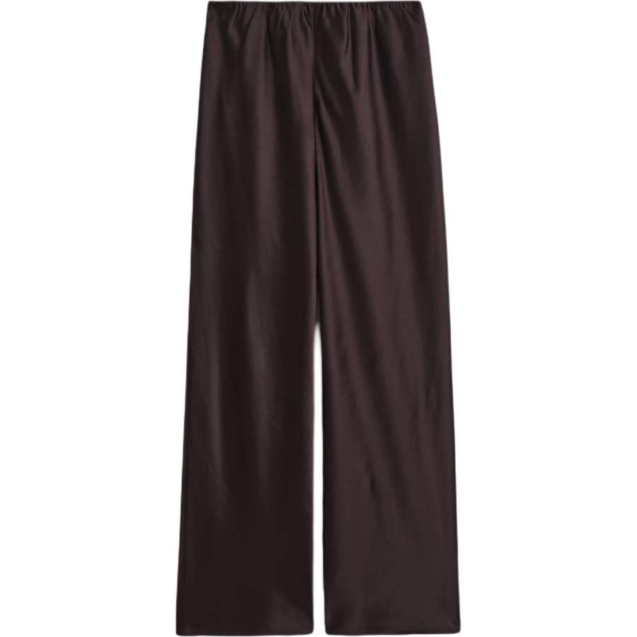 COS Casual Pants Women's Dark Brown Moderate Wide Leg Pants
