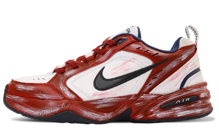 Nike Nike Air Monarch 4 Chunky Sneakers Unisex Low Top Red/White