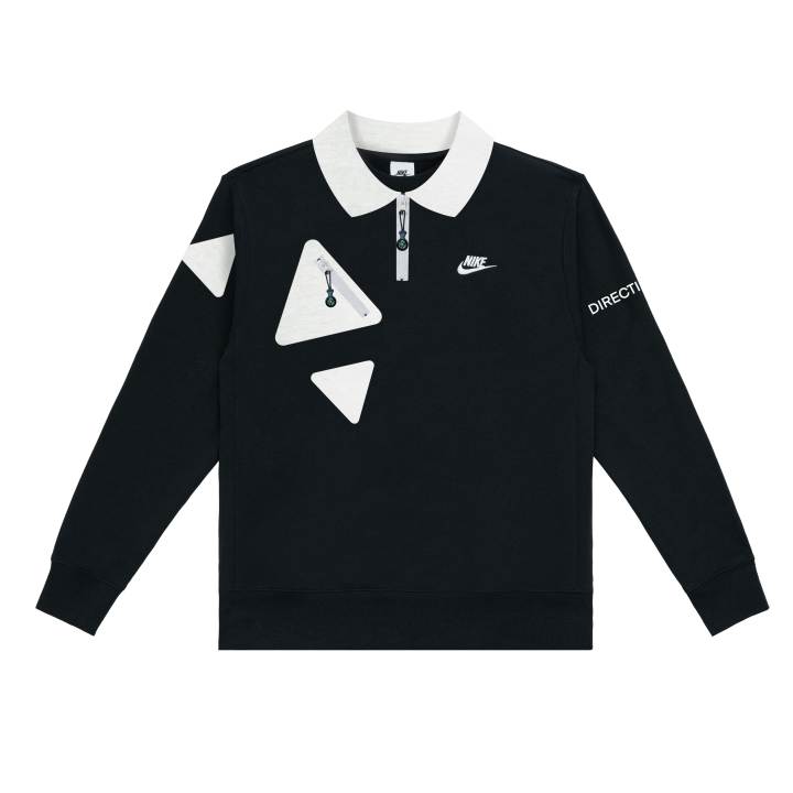 Nike Nike Sweatshirts Unisex Black Polo Collar Moderate