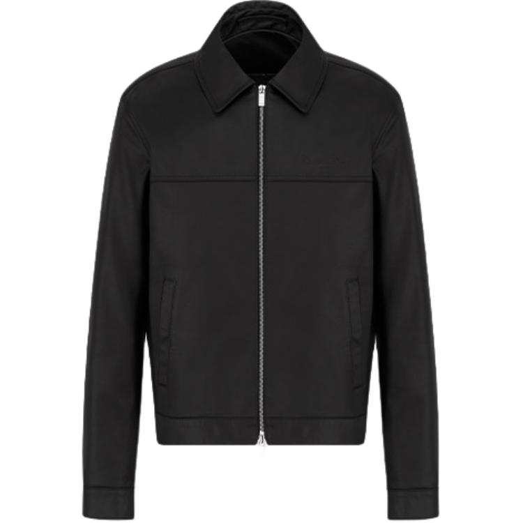 DIOR DIOR Leather Jackets Men's Black Moderate