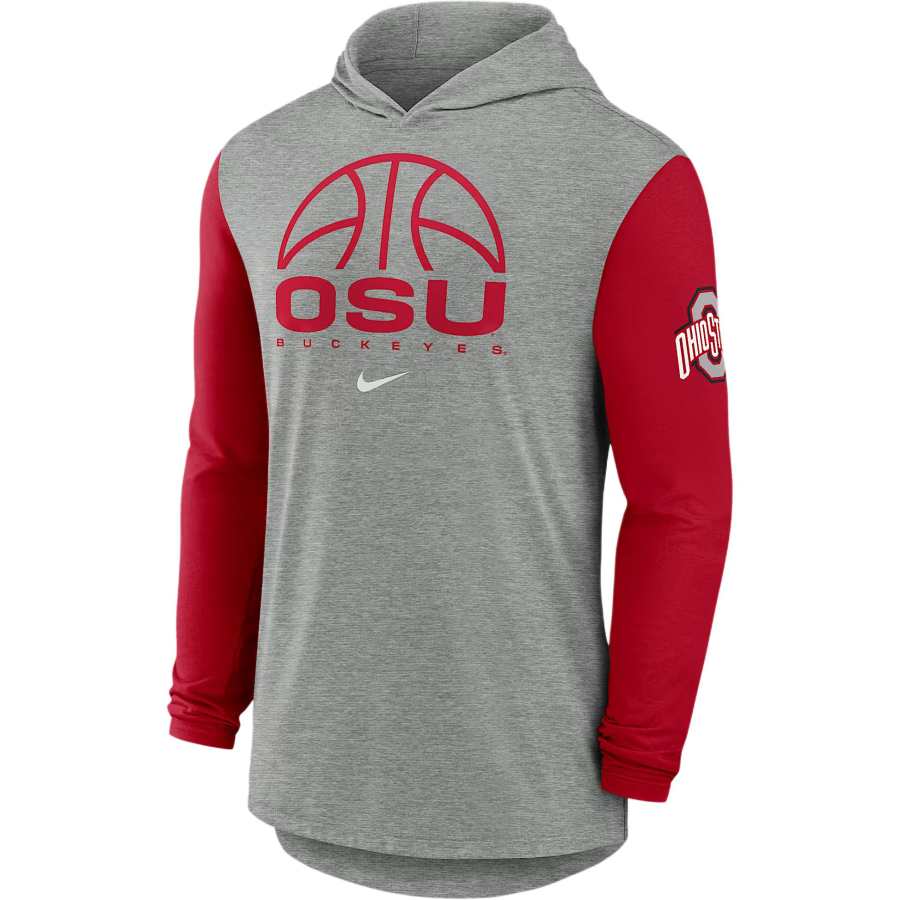 Nike Nike Ohio State Basketball Men's Nike Dri-FIT College Long-Sleeve Hooded T-Shirt