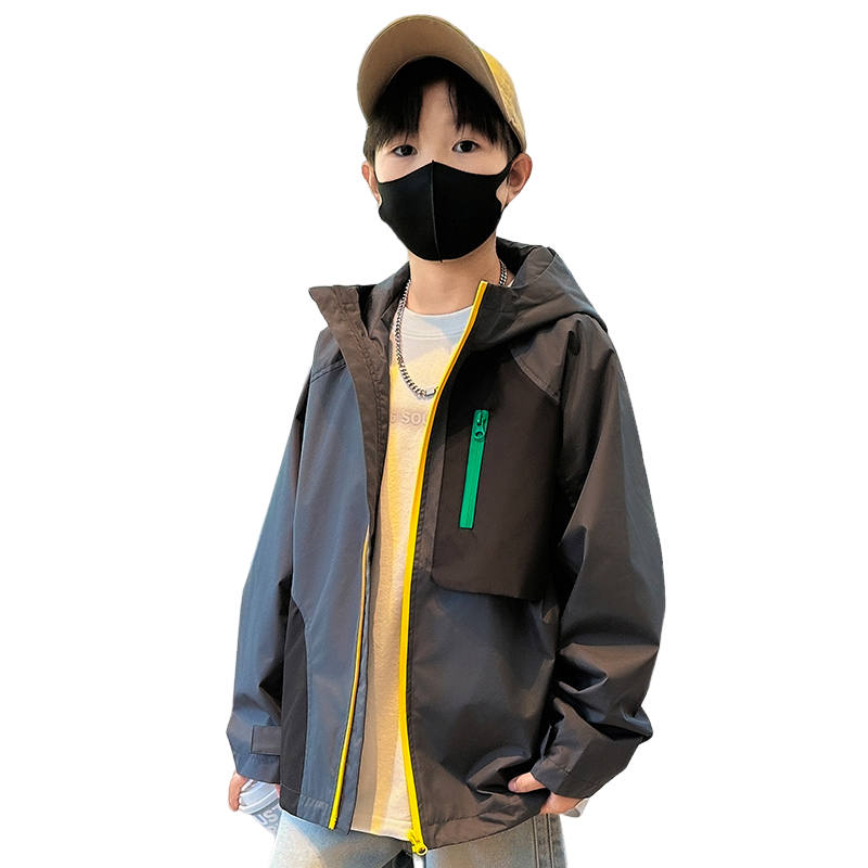 Lanza Lanza Casual Jacket Spring Fall Dark Gray Teenagers