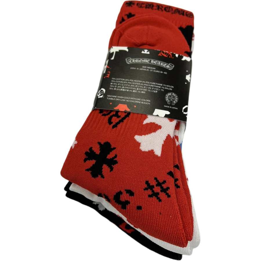 Chrome Hearts Chrome Hearts Knee High Socks Men's 3 Pack