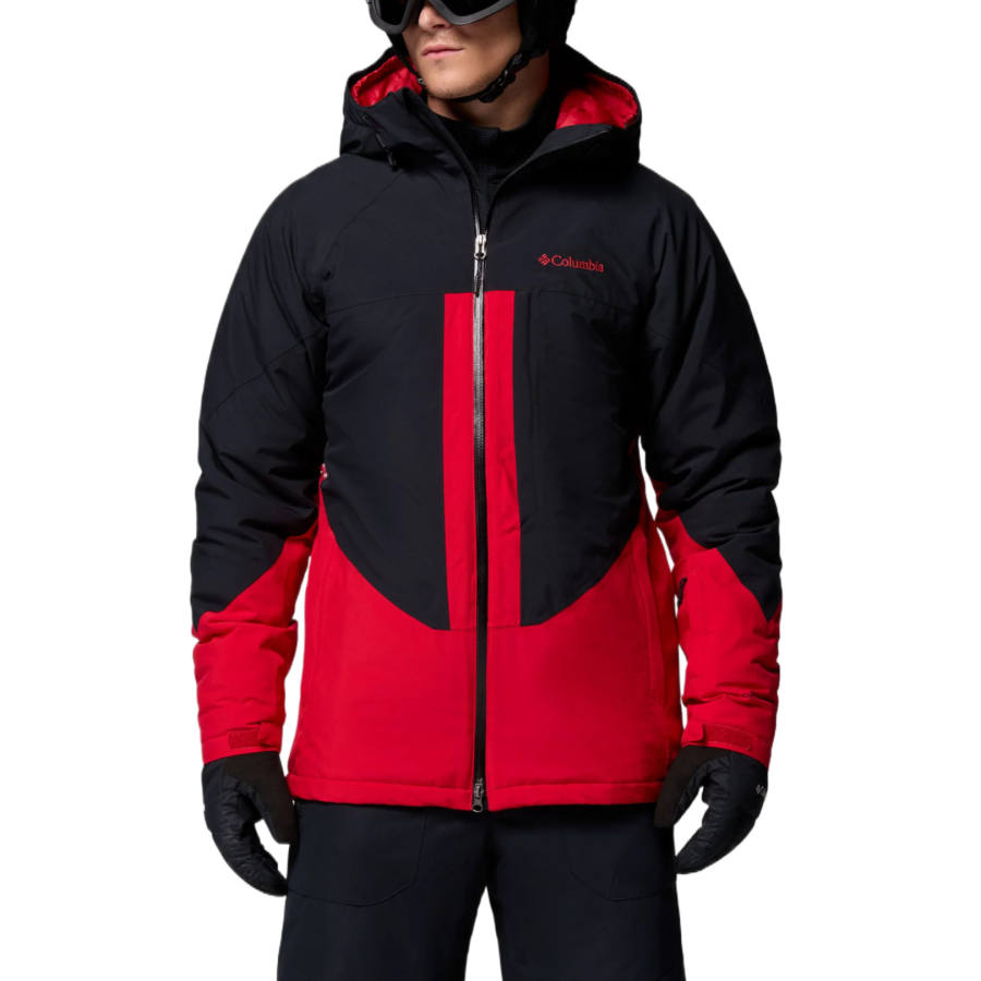 Columbia hooded zip-fastening ski jacket