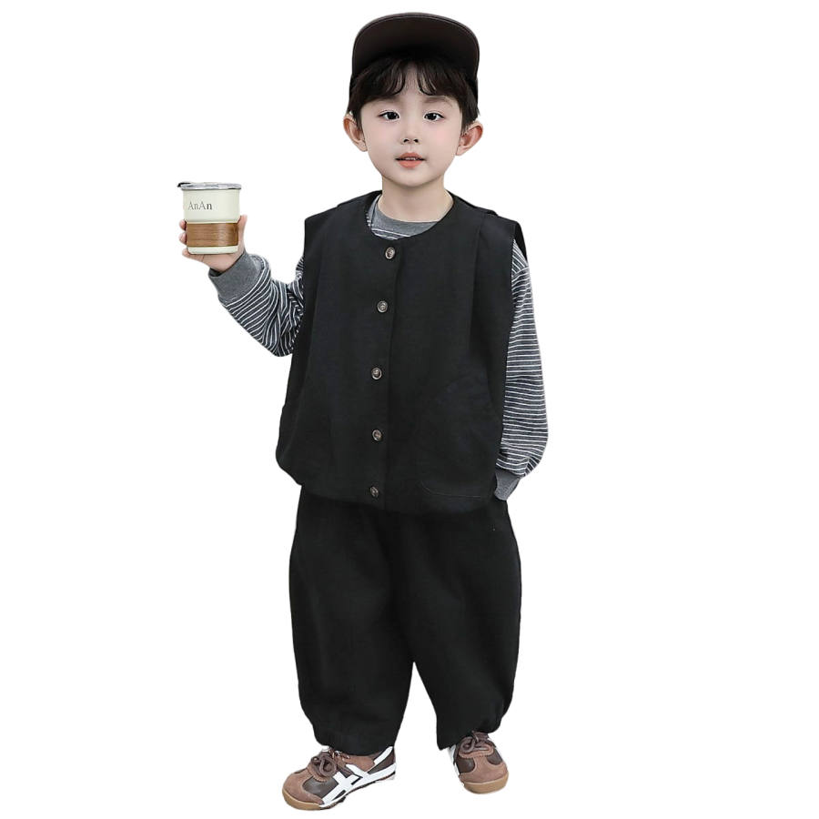 Lanza Casual Sportswear Spring Fall Black Children Aged 3 7 Years Old
