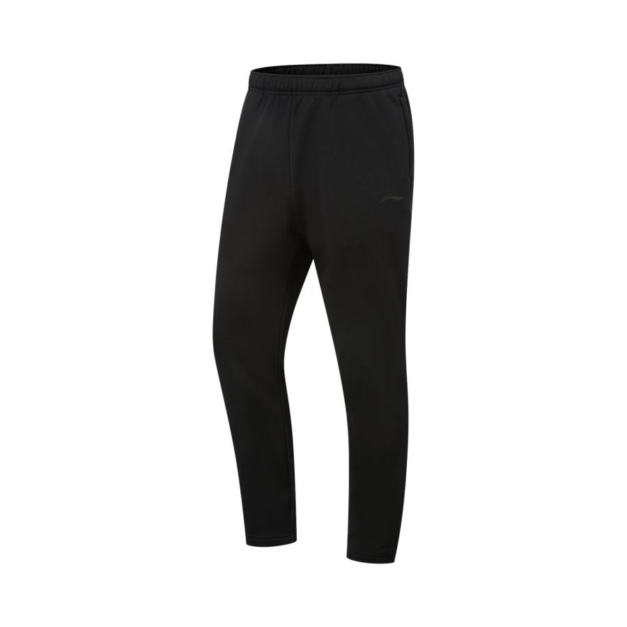 Li-Ning Li Ning Fitness Series Minimalist Style Casual Versatile Solid Color Mid Rise Fleece Lined Thermal Knitted Sweatpants