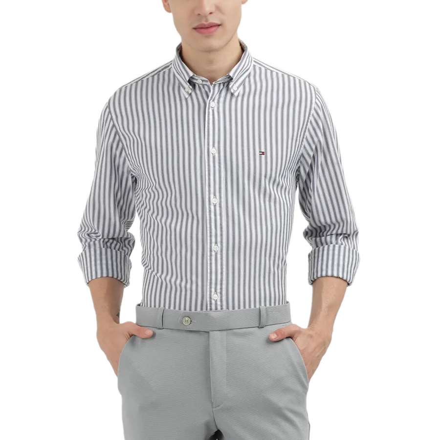Tommy Hilfiger Shirts Men's Gray Moderate