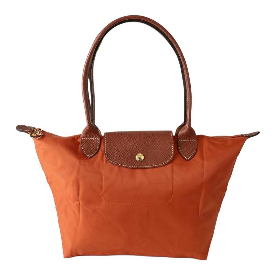 LONGCHAMP Le Pliage Nylon Tote Bag, Shopping Bag, Handbag, Shoulder Bag Medium Women's Brown Red