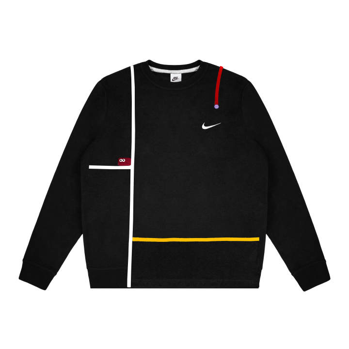 Nike Nike Dri Fit Sweatshirts Unisex Black Crew Neck Moderate Regular