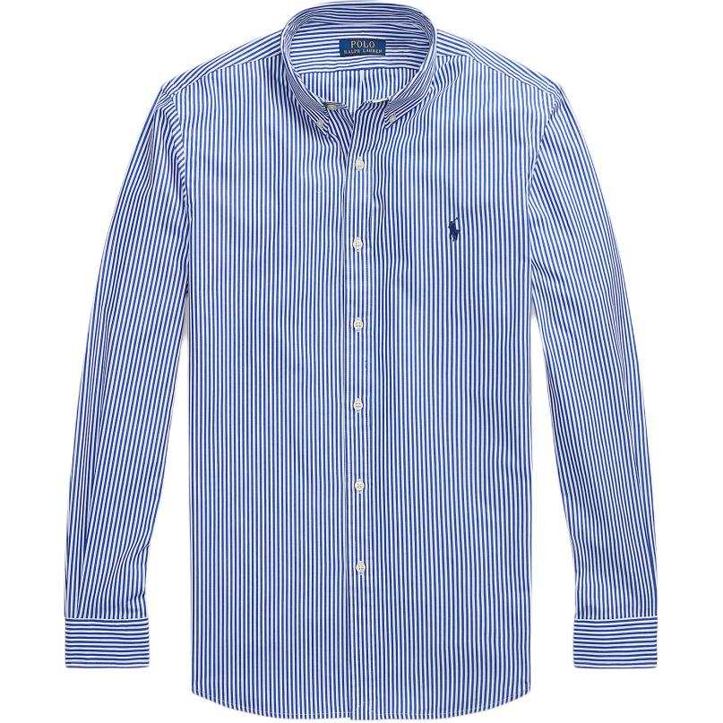 Polo Ralph Lauren Shirts Men's Blue White Pointed Collar Moderate Other